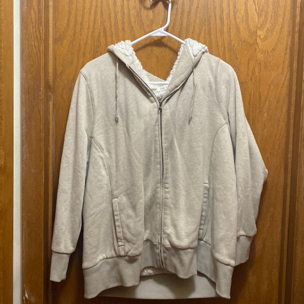 Old Navy fuzzy zip up sweatshirt